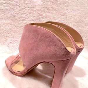 Blush pink ultra comfortable high heel shoes 9